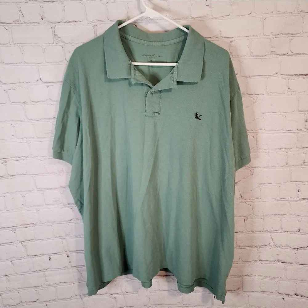 Men's Eddie Bauer Green Polo Shirt, size 3XLT